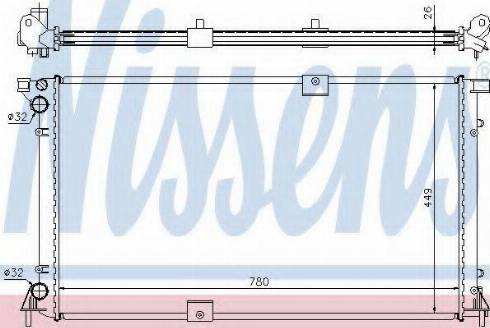 Nissens 63818 - Radiator, mühərrikin soyudulması furqanavto.az