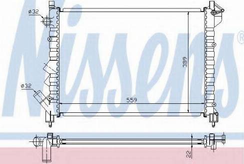 Nissens 63832A - Radiator, mühərrikin soyudulması furqanavto.az