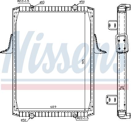 Nissens 63821A - Radiator, mühərrikin soyudulması furqanavto.az