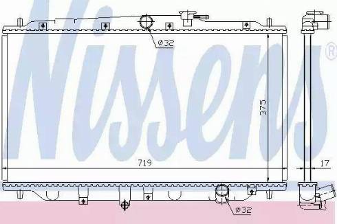 Nissens 63315 - Radiator, mühərrikin soyudulması furqanavto.az