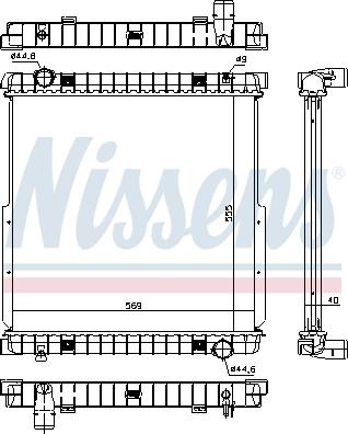 Nissens 63333 - Radiator, mühərrikin soyudulması furqanavto.az