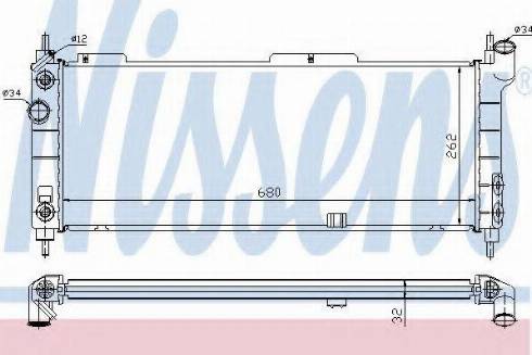 Nissens 63292A - Radiator, mühərrikin soyudulması furqanavto.az