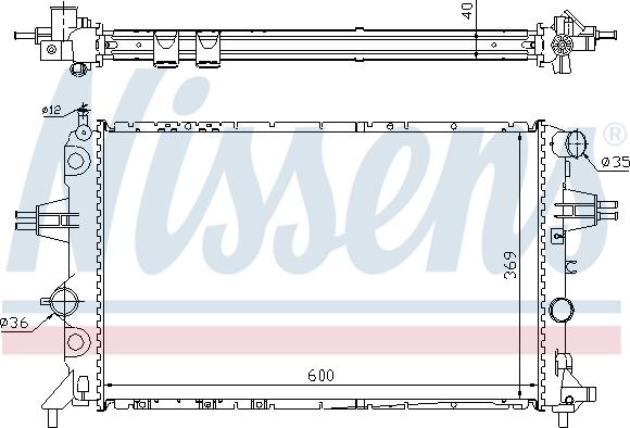 Nissens 63249A - Radiator, mühərrikin soyudulması furqanavto.az