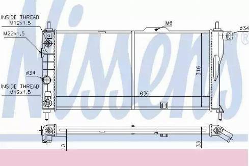 Nissens 63281 - Radiator, mühərrikin soyudulması furqanavto.az