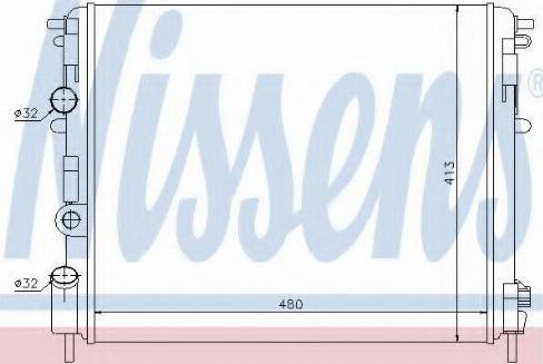 Nissens 63793 - Radiator, mühərrikin soyudulması furqanavto.az