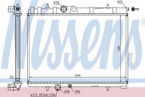 Nissens 63744 - Radiator, mühərrikin soyudulması furqanavto.az