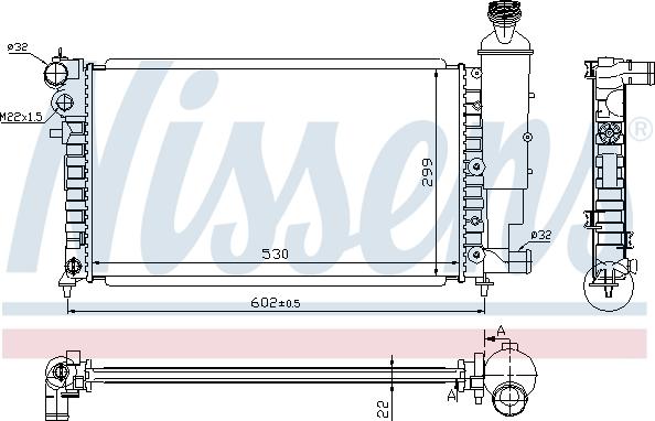 Nissens 63745A - Radiator, mühərrikin soyudulması furqanavto.az