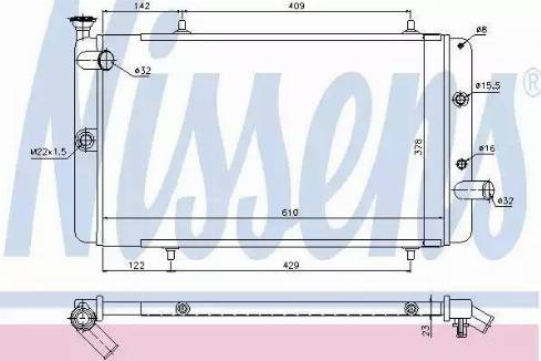 Nissens 63742 - Radiator, mühərrikin soyudulması furqanavto.az