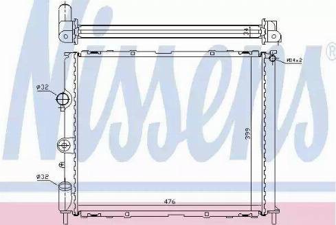 Nissens 63768 - Radiator, mühərrikin soyudulması furqanavto.az