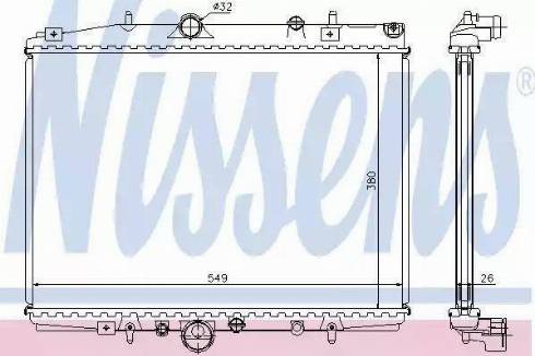 Nissens 63704 - Radiator, mühərrikin soyudulması furqanavto.az