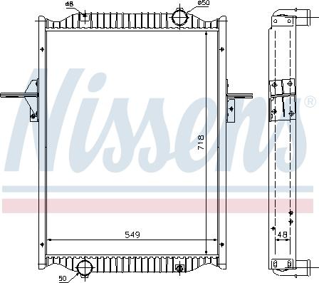 Nissens 63782A - Radiator, mühərrikin soyudulması furqanavto.az