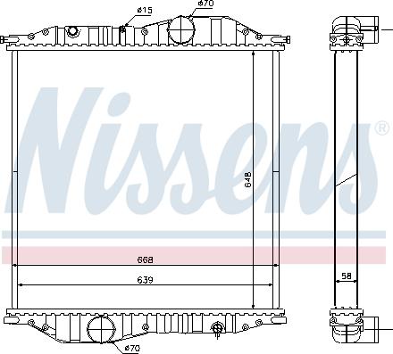 Nissens 625502 - Radiator, mühərrikin soyudulması furqanavto.az