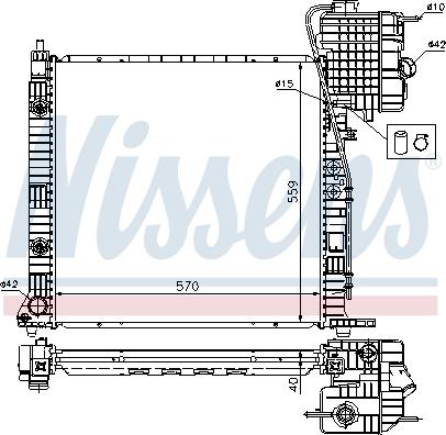 Nissens 62561A - Radiator, mühərrikin soyudulması furqanavto.az