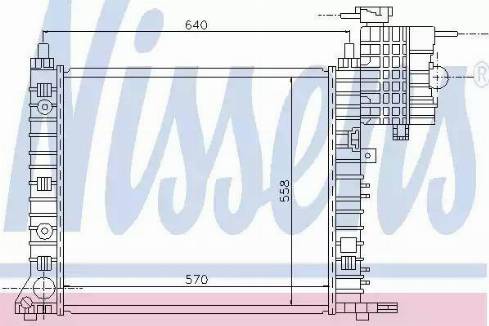 Nissens 62574 - Radiator, mühərrikin soyudulması furqanavto.az