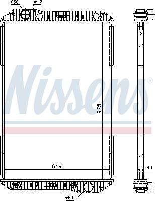 Nissens 625710 - Radiator, mühərrikin soyudulması furqanavto.az