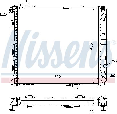 Nissens 62696A - Radiator, mühərrikin soyudulması furqanavto.az