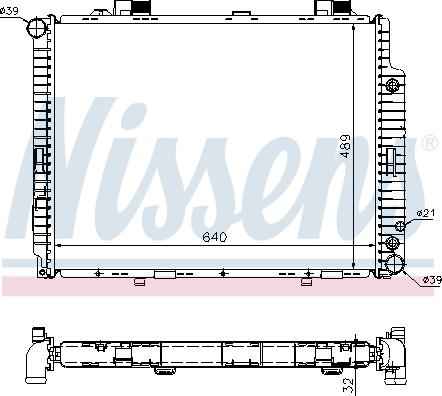 Nissens 62608A - Radiator, mühərrikin soyudulması furqanavto.az