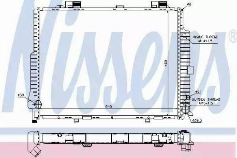 Nissens 62615 - Radiator, mühərrikin soyudulması furqanavto.az