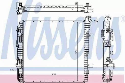 Nissens 62625 - Radiator, mühərrikin soyudulması furqanavto.az