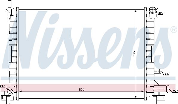 Nissens 62086 - Radiator, mühərrikin soyudulması furqanavto.az