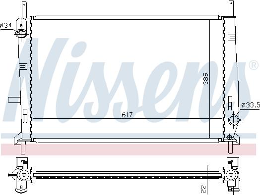 Nissens 62104 - Radiator, mühərrikin soyudulması furqanavto.az