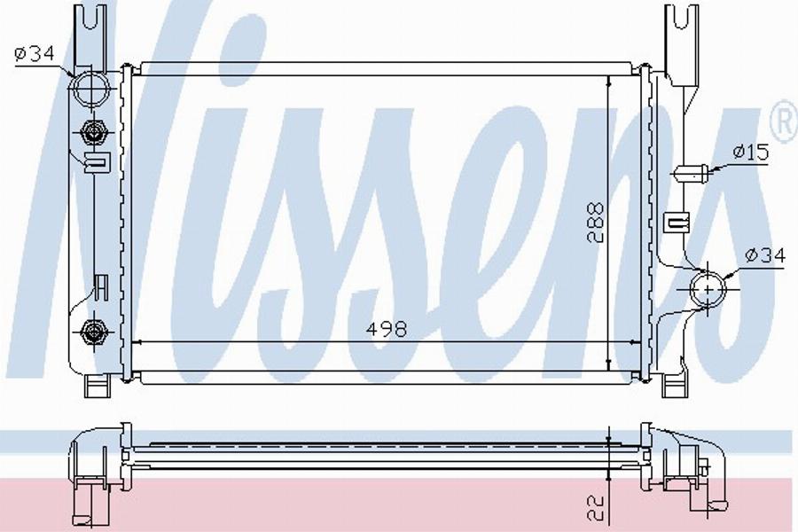 Nissens 62119A - Radiator, mühərrikin soyudulması furqanavto.az