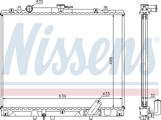 Nissens 62895A - Radiator, mühərrikin soyudulması furqanavto.az