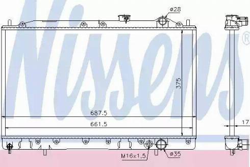 Nissens 62834 - Radiator, mühərrikin soyudulması furqanavto.az