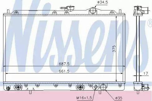 Nissens 62832 - Radiator, mühərrikin soyudulması furqanavto.az