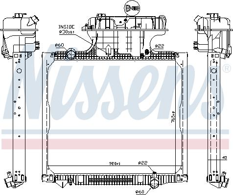 Nissens 62875 - Radiator, mühərrikin soyudulması furqanavto.az