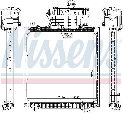 Nissens 62873 - Radiator, mühərrikin soyudulması furqanavto.az