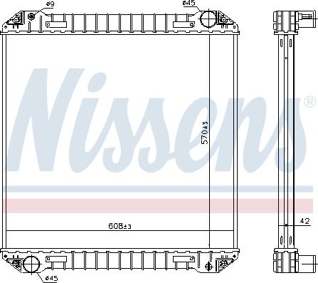 Nissens 623440 - Radiator, mühərrikin soyudulması furqanavto.az