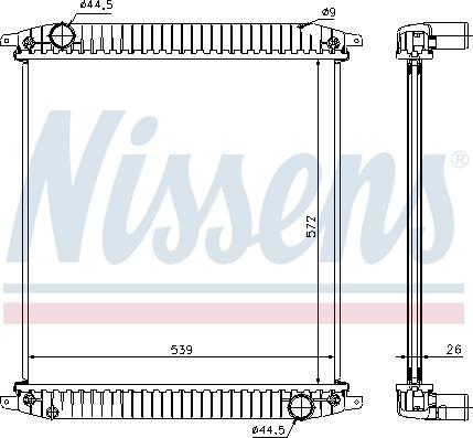 Nissens 62341A - Radiator, mühərrikin soyudulması furqanavto.az