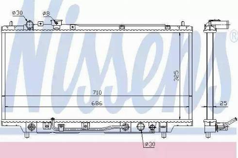 Nissens 62384 - Radiator, mühərrikin soyudulması furqanavto.az