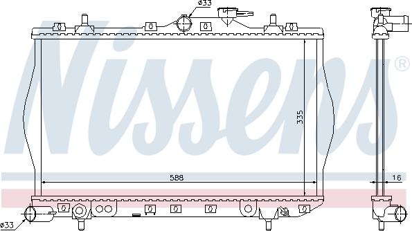 Nissens 622971 - Radiator, mühərrikin soyudulması furqanavto.az