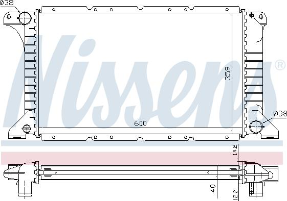 Nissens 62249A - Radiator, mühərrikin soyudulması furqanavto.az