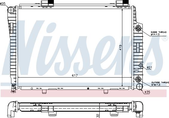 Nissens 62756A - Radiator, mühərrikin soyudulması furqanavto.az