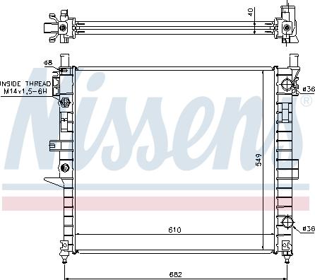 Nissens 62787A - Radiator, mühərrikin soyudulması furqanavto.az