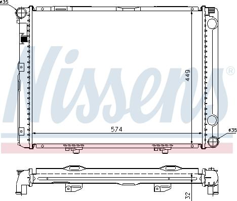 Nissens 62732A - Radiator, mühərrikin soyudulması furqanavto.az