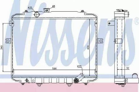 Nissens 67499 - Radiator, mühərrikin soyudulması furqanavto.az