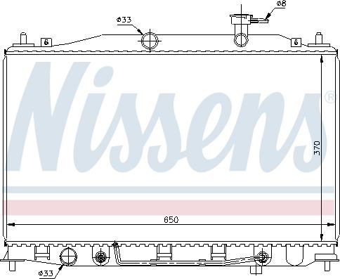 Nissens 67503 - Radiator, mühərrikin soyudulması furqanavto.az