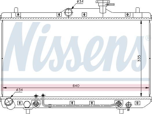 Nissens 67023 - Radiator, mühərrikin soyudulması furqanavto.az