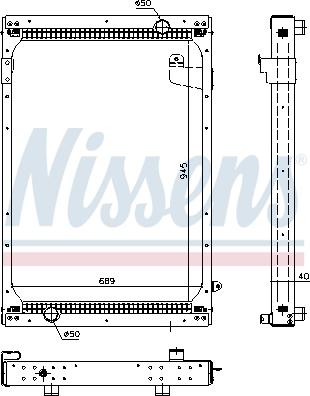 Nissens 67195 - Radiator, mühərrikin soyudulması furqanavto.az