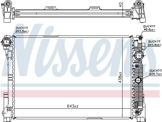 Nissens 67162 - Radiator, mühərrikin soyudulması furqanavto.az