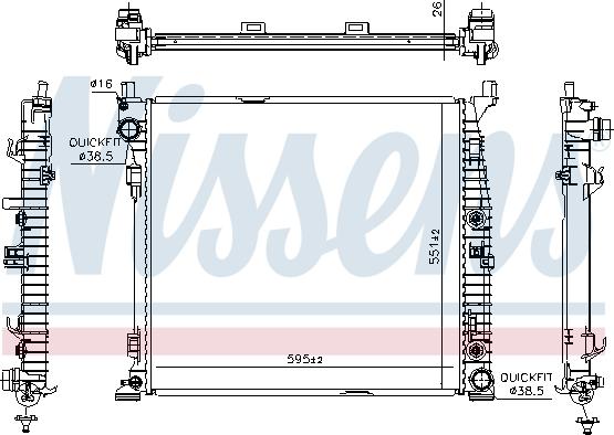 Nissens 67188 - Radiator, mühərrikin soyudulması furqanavto.az