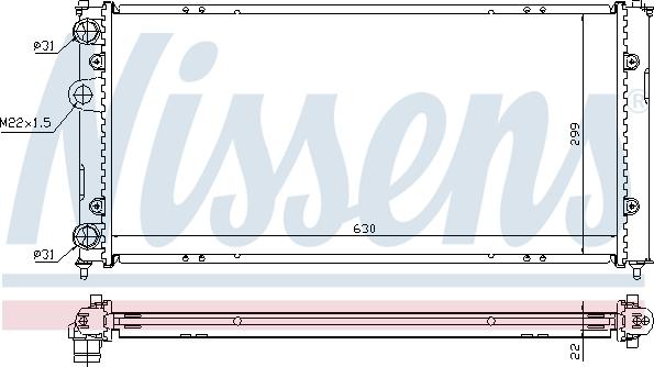 Nissens 692964 - Radiator, mühərrikin soyudulması furqanavto.az