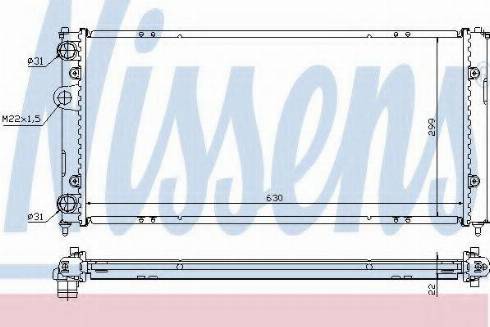 Nissens 67300A - Radiator, mühərrikin soyudulması furqanavto.az