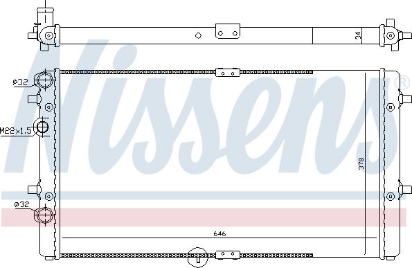 Nissens 690811 - Radiator, mühərrikin soyudulması furqanavto.az