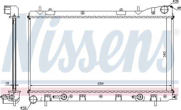 Nissens 67712 - Radiator, mühərrikin soyudulması furqanavto.az