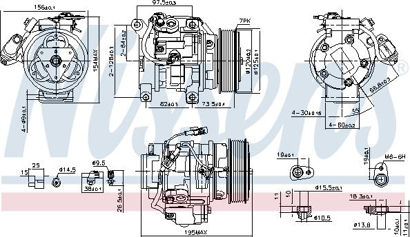 Nissens 89433 - Kompressor, kondisioner furqanavto.az